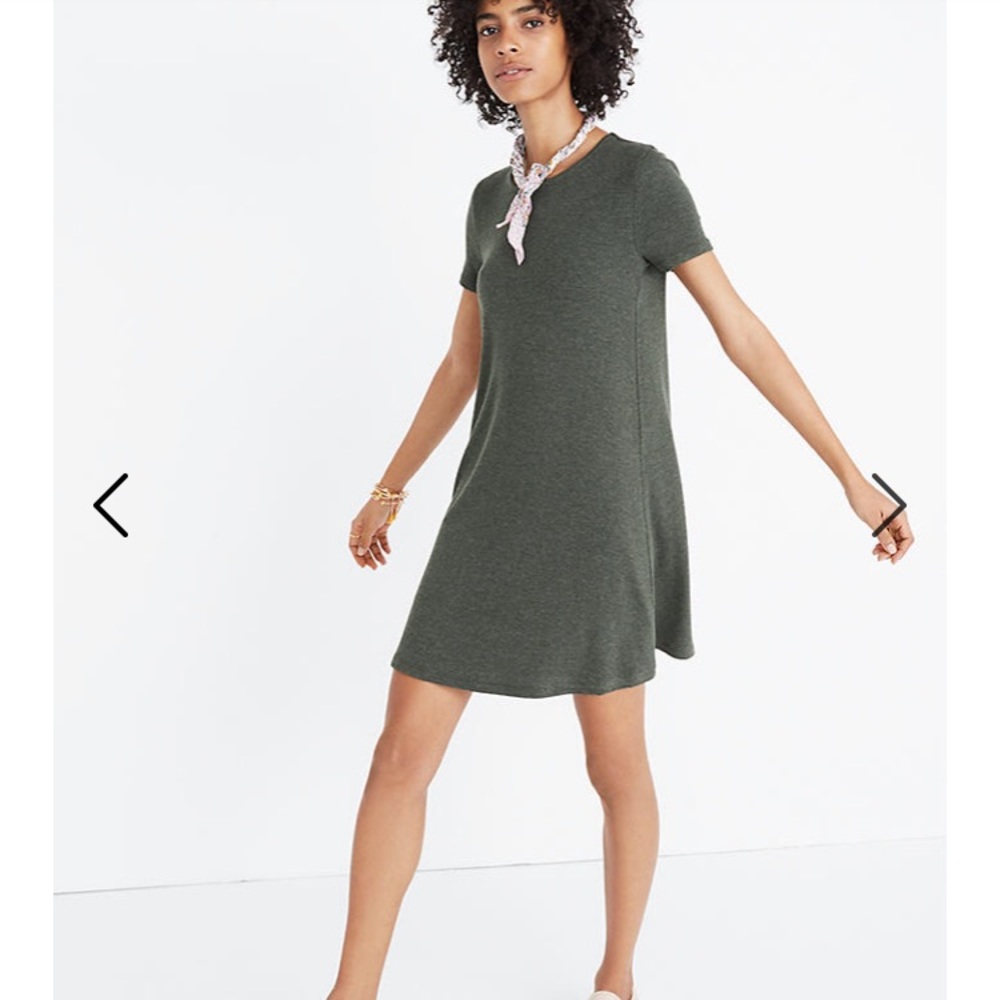 Madewell Ribbed Swingy Tee Dress